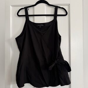 Banana Republic Peplum Sleeveless Full Wrap Blouse XL